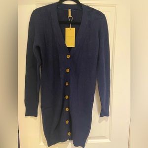 Soya Concept Navy Long Cardigan - Size S